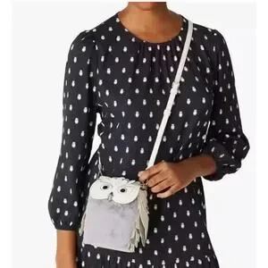 kate spade | Bags | Kate Spade Kate Spade Hoot Gray 3d Owl  display picture 2